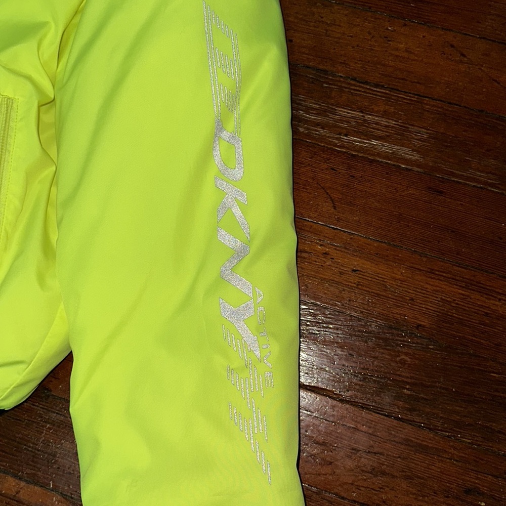 DKNY neon green puffer jacket US S - Picture 3 of 7